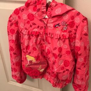 Disney Aurora Rose Lined Princess Rain Jacket